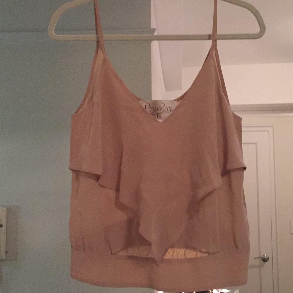 Rory Beca Beige Silk Top